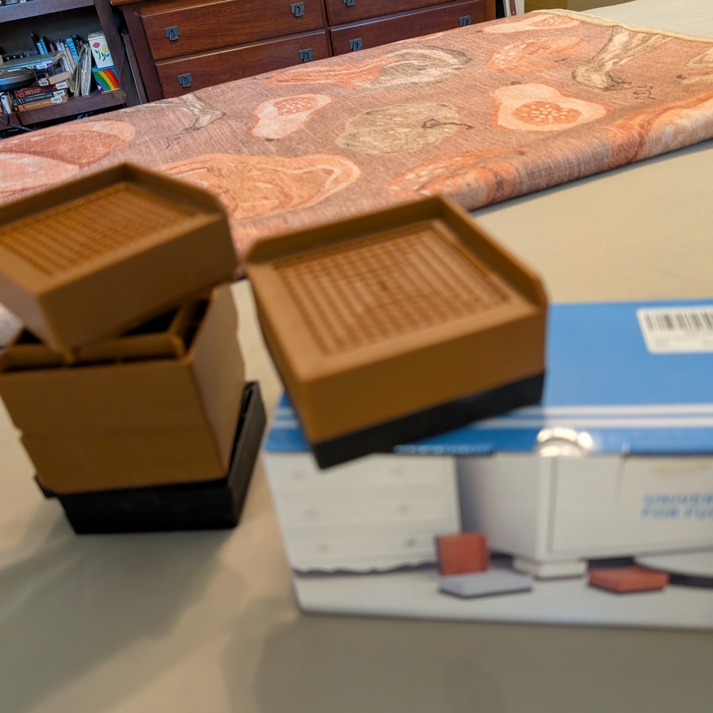 Brown and Black Universal Furniture Foot Pads - Picture 3 of 3